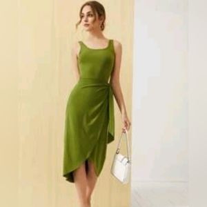 SHEIN Green Sarong Dress